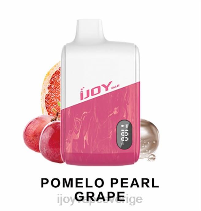 iJOY Vape Stockholm | iJOY Bar IC8000 disponibel 66T4192 pomelo pärl druva