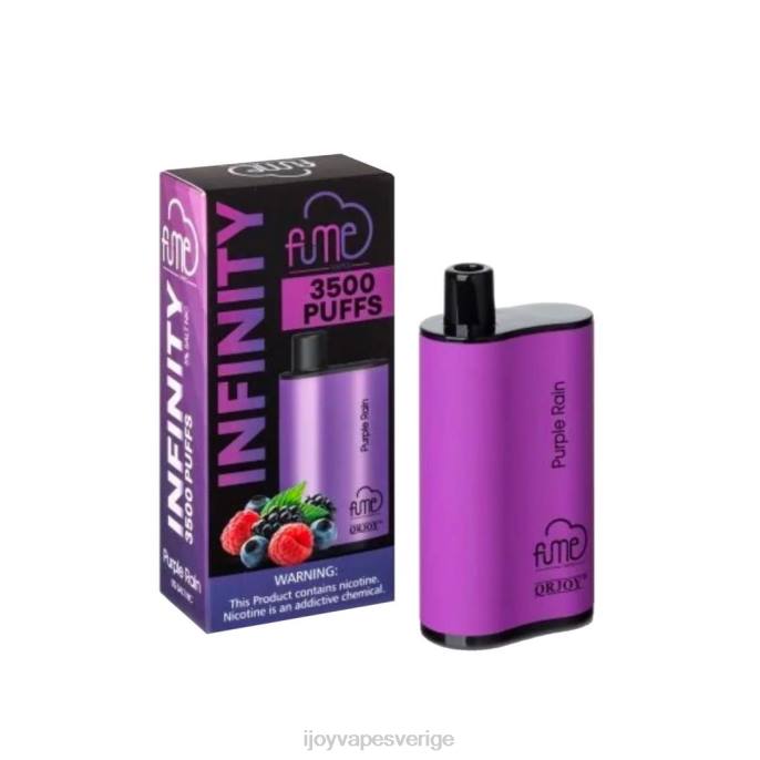 iJOY Vape Review | iJOY Fume Infinity engångs 3500 puffar | 12 ml 66T4106 lila regn