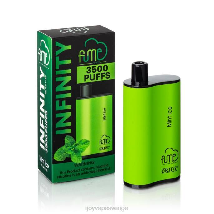 iJOY Vape Malmö | iJOY Fume Infinity engångs 3500 puffar | 12 ml 66T4103 mynta is