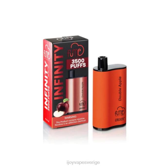 iJOY Vape Sverige | iJOY Fume Infinity engångs 3500 puffar | 12 ml 66T4101 dubbelt äpple