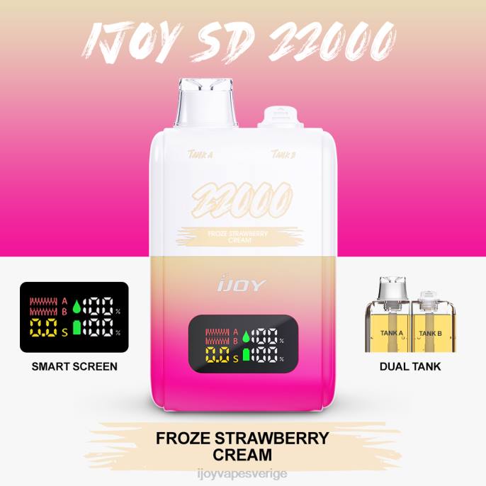 iJOY Vape Stockholm | iJOY SD 22000 disponibel 66T4152 fryst jordgubbsgrädde